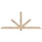 Ekena Millwork Kennewick Smooth Timber Gable Bracket, Douglas Fir, 72"W x 30"H x 3 1/2"D x 3 1/2"F, 10/12 Pitch GBW072X30X0404KEN00SDF - alternate 1